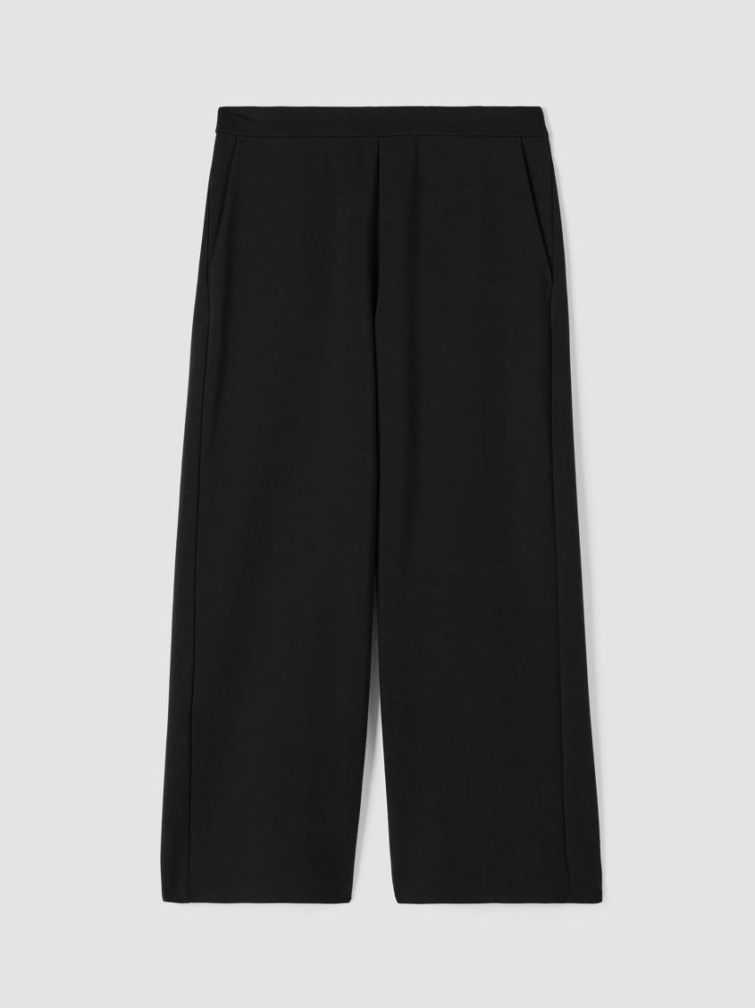 Eileen Fisher Pants, Shorts &amp; Jumpsuits | Washable Flex Ponte Wide-Leg Pant Black - Women