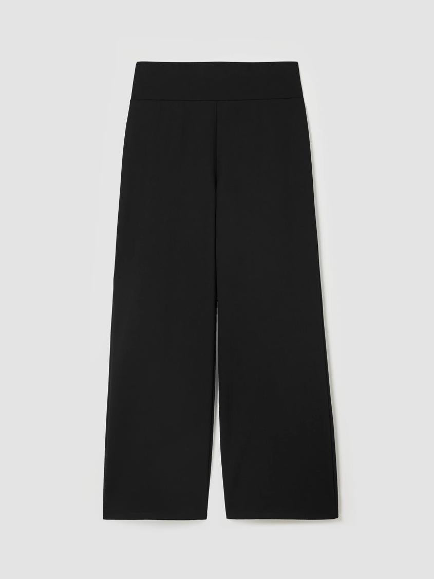 Eileen Fisher Pants, Shorts &amp; Jumpsuits | Washable Flex Ponte Wide-Leg Pant Black - Women