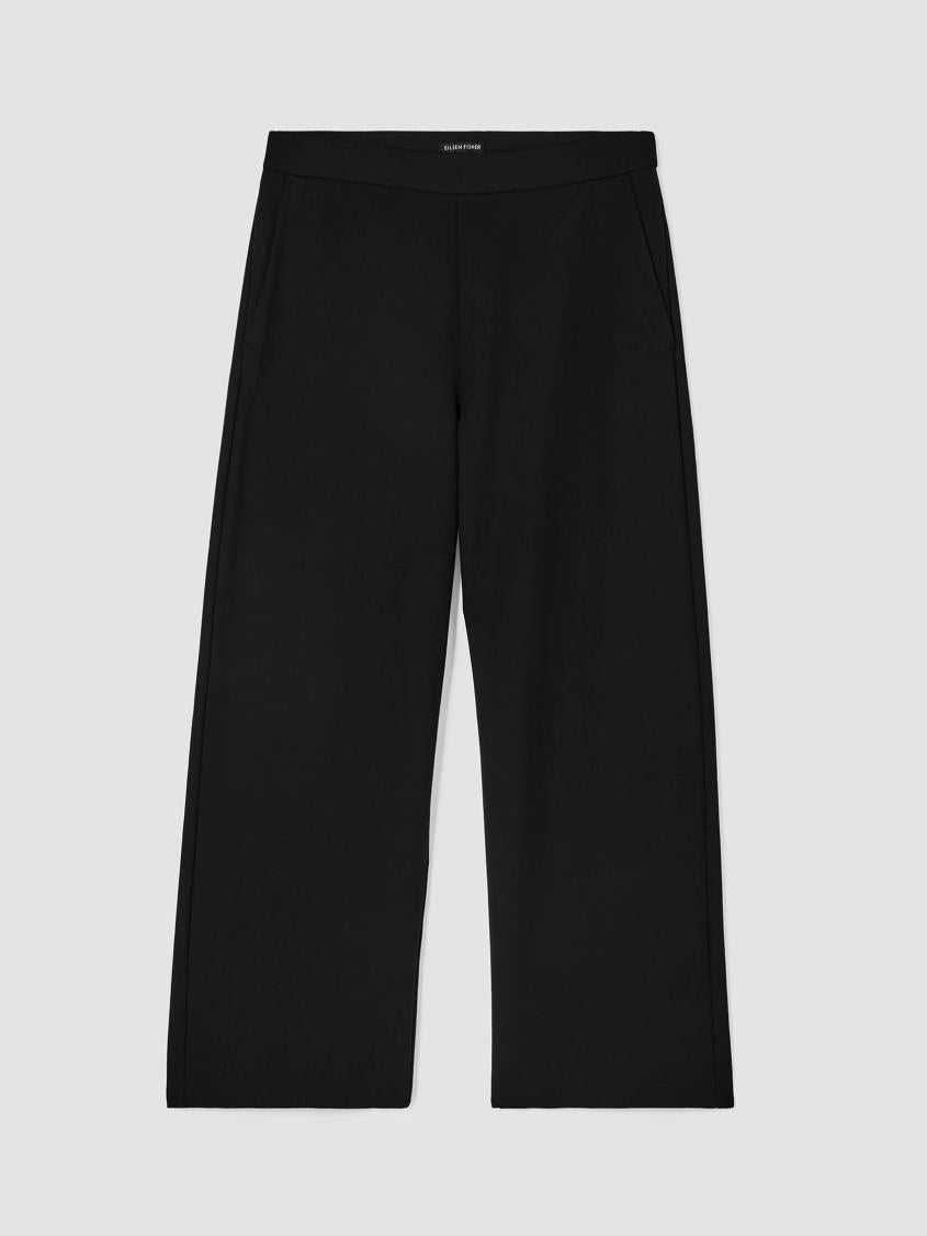 Eileen Fisher Pants, Shorts &amp; Jumpsuits | Washable Flex Ponte Wide-Leg Pant Black - Women