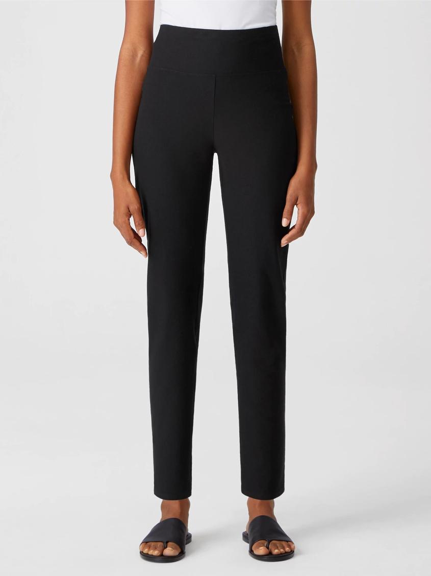 Eileen Fisher Pants, Shorts &amp; Jumpsuits | Washable Stretch Crepe High Waisted Pant Black - Women