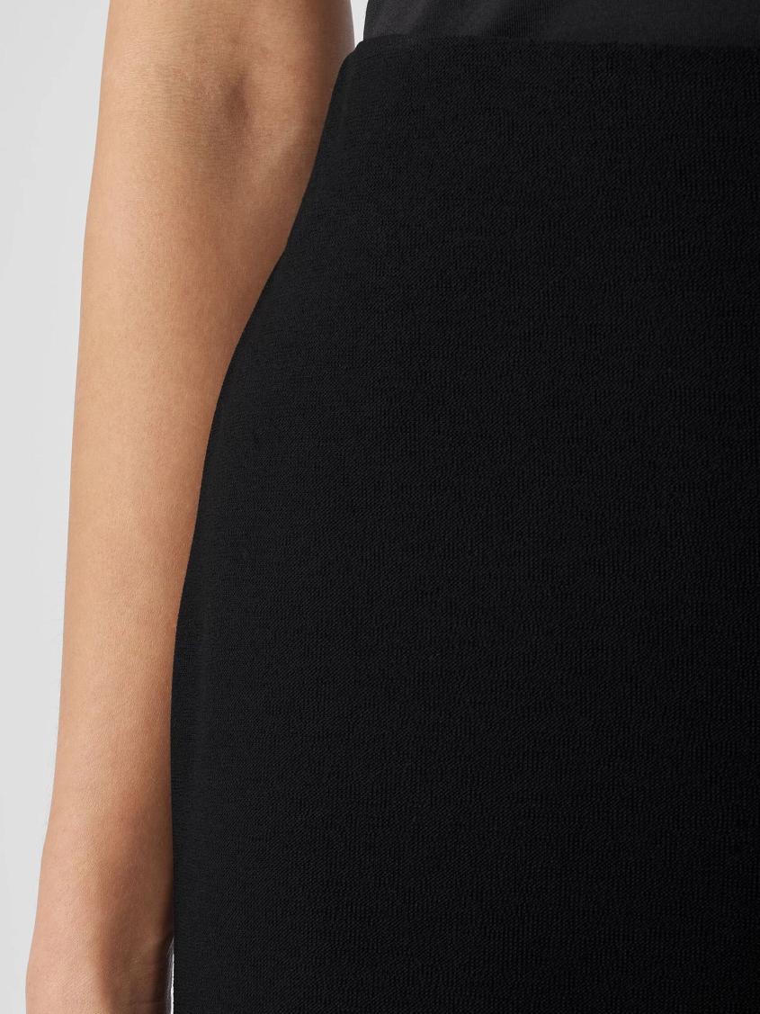 Eileen Fisher Pants, Shorts &amp; Jumpsuits | Washable Stretch Crepe High-Waisted Wide Pant Black - Women