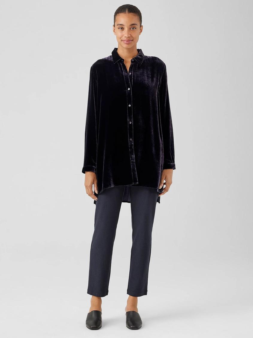 Eileen Fisher Pants, Shorts &amp; Jumpsuits | Washable Stretch Crepe Pant Nocturne - Women