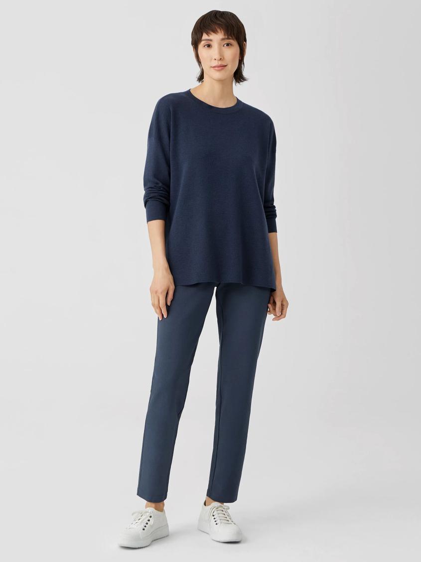 Eileen Fisher Pants, Shorts &amp; Jumpsuits | Washable Stretch Crepe Pant Ocean - Women