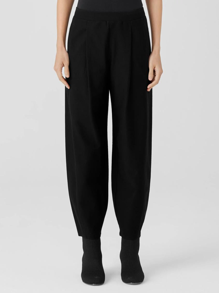 Eileen Fisher Pants, Shorts &amp; Jumpsuits | Washable Stretch Crepe Pleated Lantern Pant Black - Women
