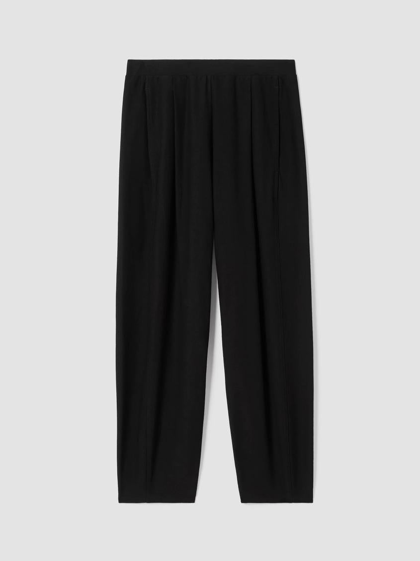 Eileen Fisher Pants, Shorts &amp; Jumpsuits | Washable Stretch Crepe Pleated Lantern Pant Black - Women