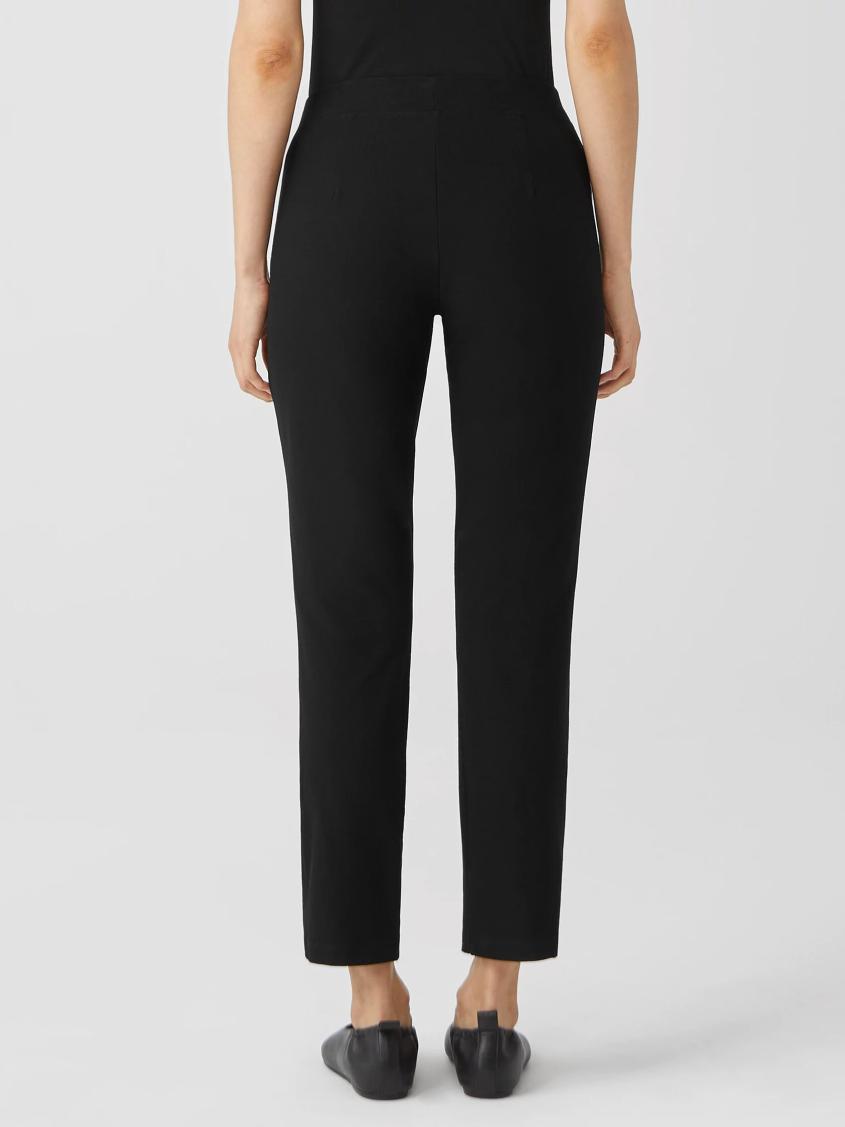 Eileen Fisher Pants, Shorts &amp; Jumpsuits | Washable Stretch Crepe Slim Ankle Pant Black - Women