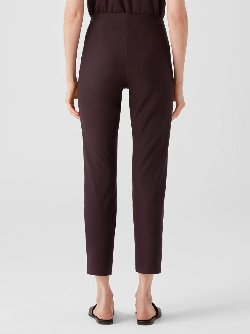 Eileen Fisher Pants, Shorts &amp; Jumpsuits | Washable Stretch Crepe Slim Ankle Pant Cassis - Women