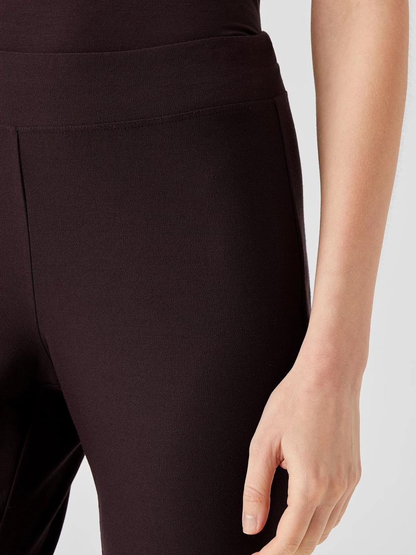 Eileen Fisher Pants, Shorts &amp; Jumpsuits | Washable Stretch Crepe Slim Ankle Pant Cassis - Women