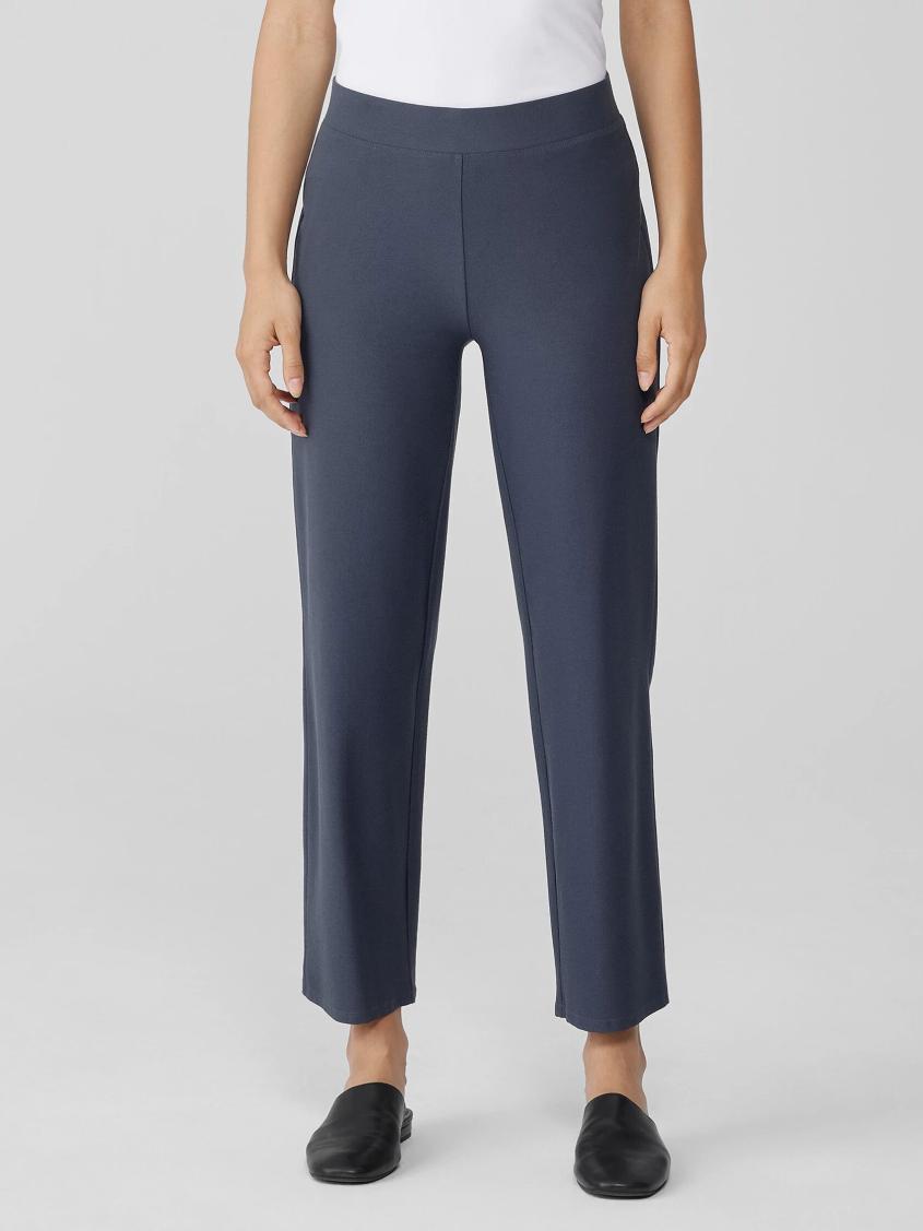 Eileen Fisher Pants, Shorts &amp; Jumpsuits | Washable Stretch Crepe Straight Pant Ocean - Women