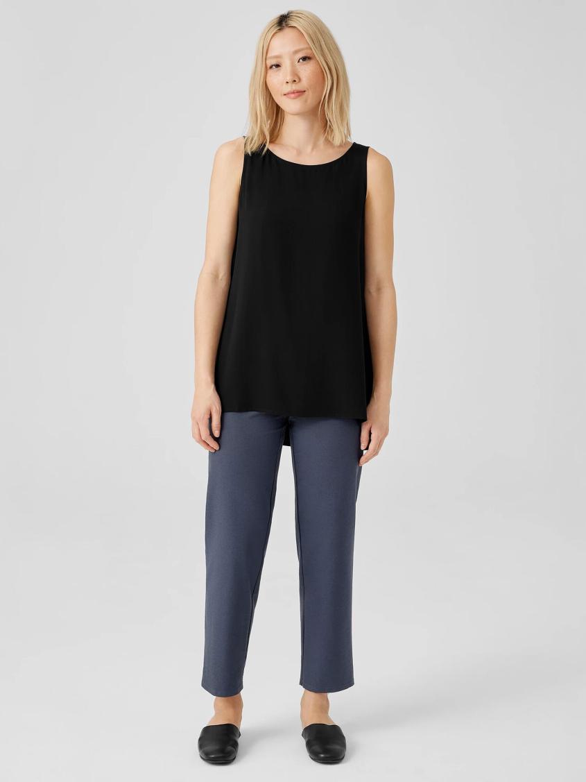 Eileen Fisher Pants, Shorts &amp; Jumpsuits | Washable Stretch Crepe Straight Pant Ocean - Women
