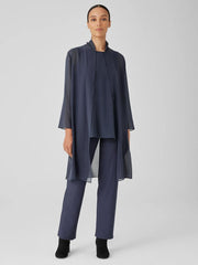 Eileen Fisher Pants, Shorts &amp; Jumpsuits | Washable Stretch Crepe Straight Pant Ocean - Women