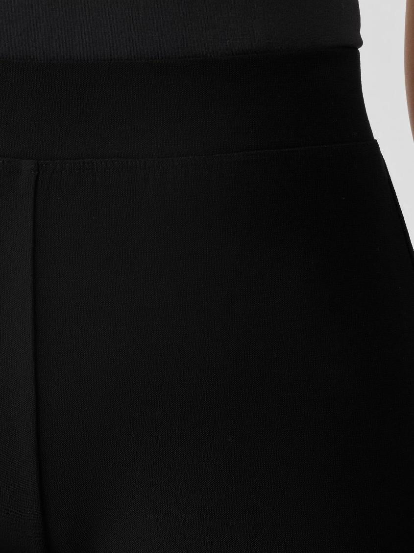 Eileen Fisher Pants, Shorts &amp; Jumpsuits | Washable Stretch Crepe Straight Pant With Yoke Black - Women