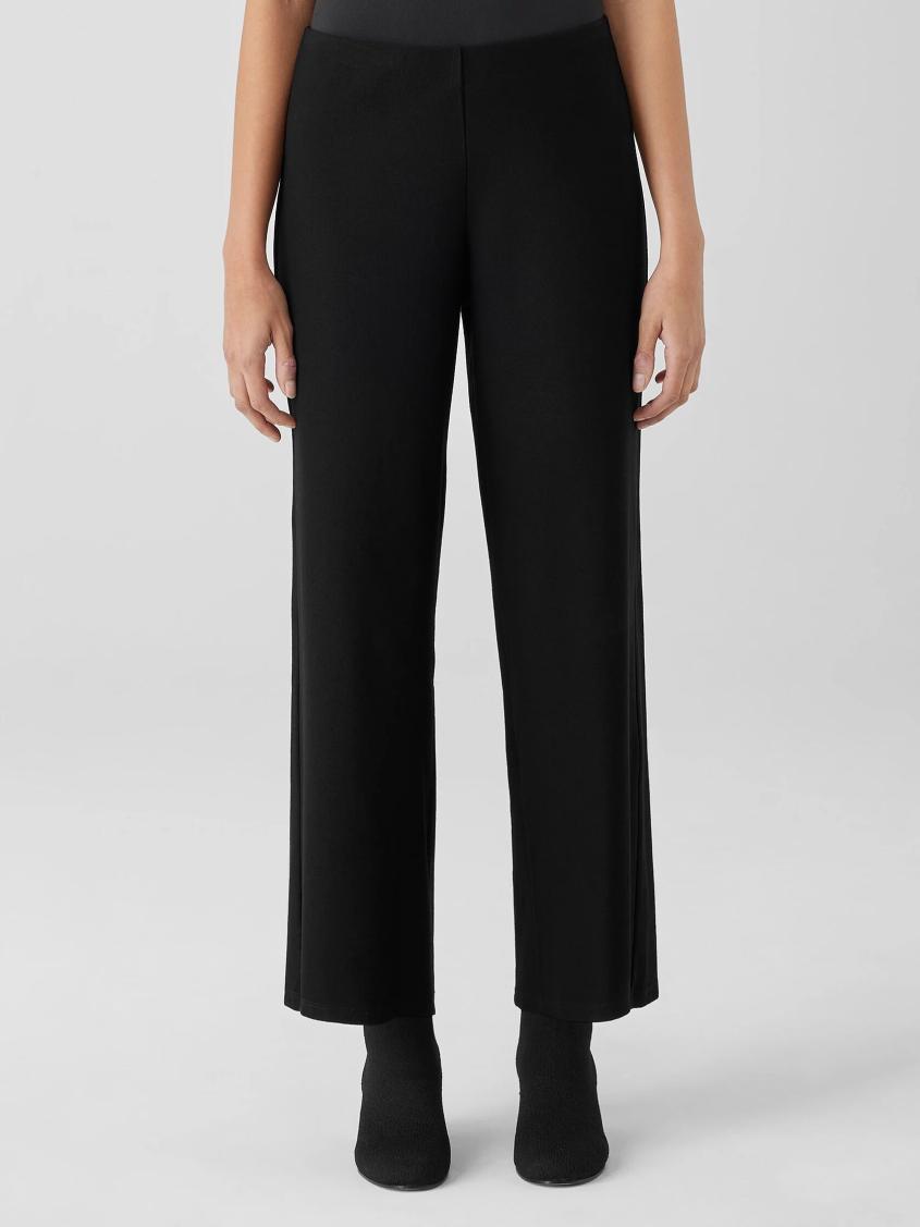 Eileen Fisher Pants, Shorts &amp; Jumpsuits | Washable Stretch Crepe Wide-Leg Pant Black - Women