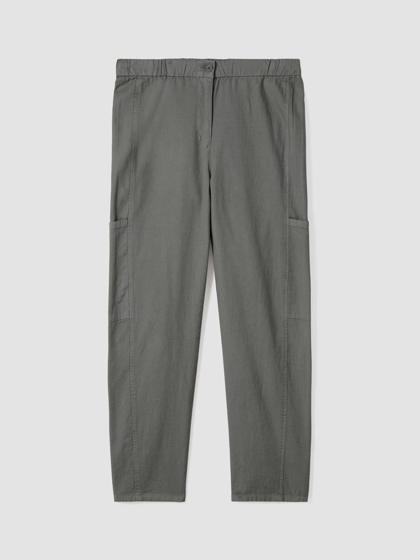 Eileen Fisher Petite | Cotton Hemp Stretch Lantern Pant Black - Women