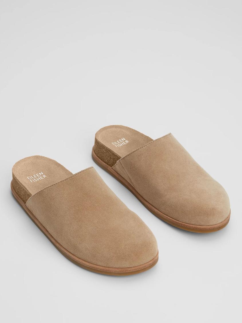 Eileen Fisher Shoes | Bios Suede Mule Ecru - Women