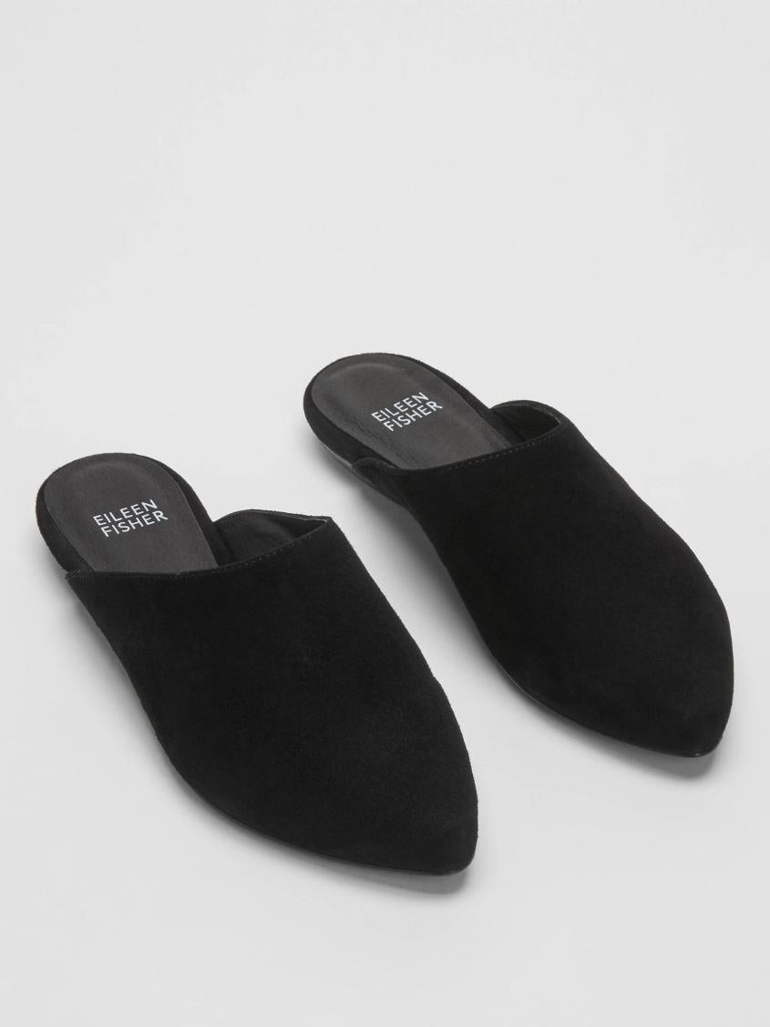 Eileen Fisher Shoes | Blog Suede Mule Black - Women