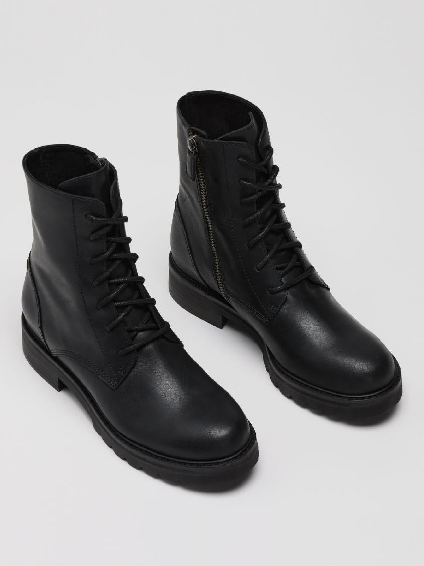 Eileen Fisher Shoes | Coin Leather Bootie Black - Women