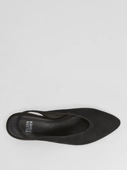 Eileen Fisher Shoes | Devi Tumbled Nubuck Leather Slingback Black - Women