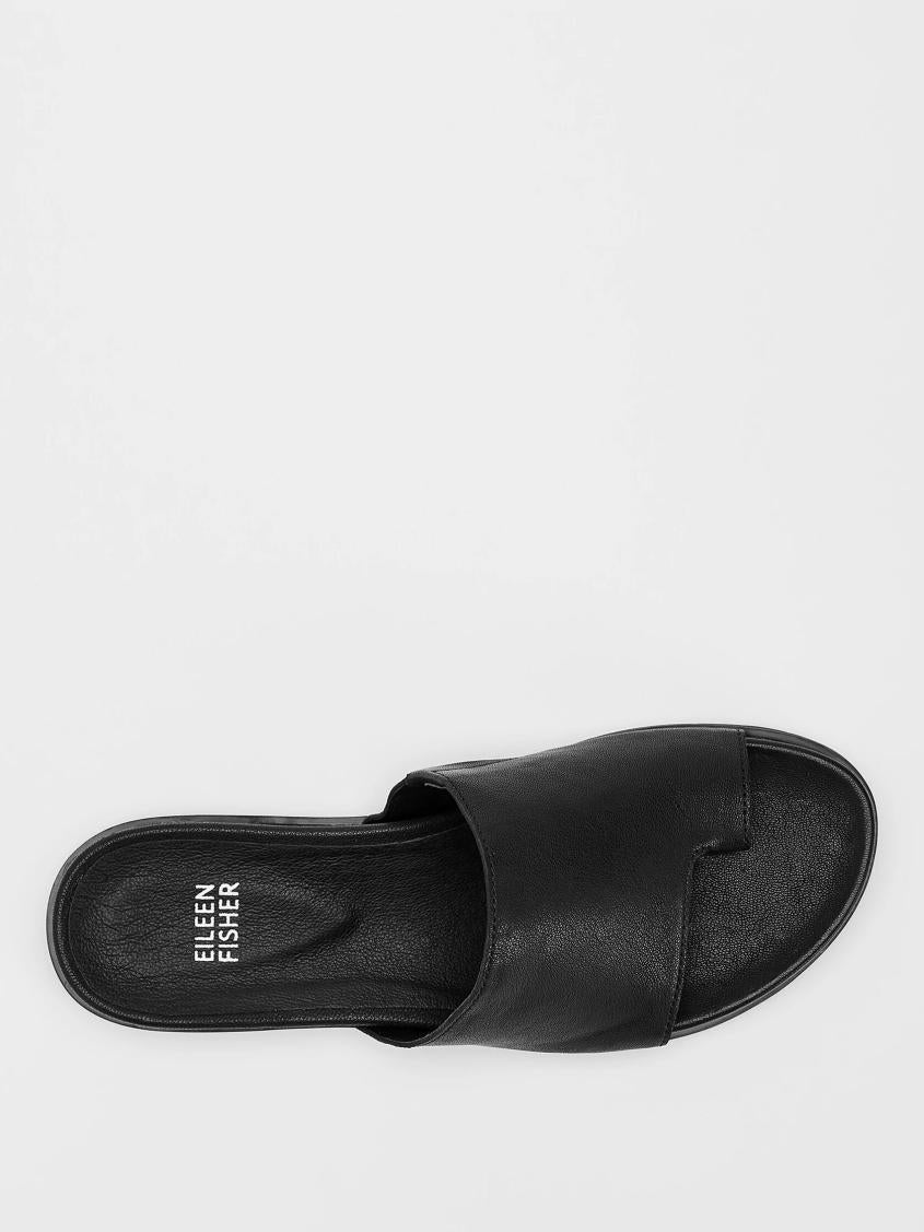 Eileen Fisher Shoes | Digit Leather Slide Sandal Black - Women