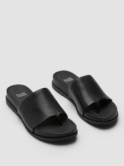 Eileen Fisher Shoes | Duet Tumbled Leather Sandal Black - Women