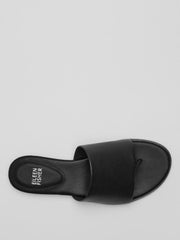 Eileen Fisher Shoes | Edge Leather Slide Sandal Black - Women