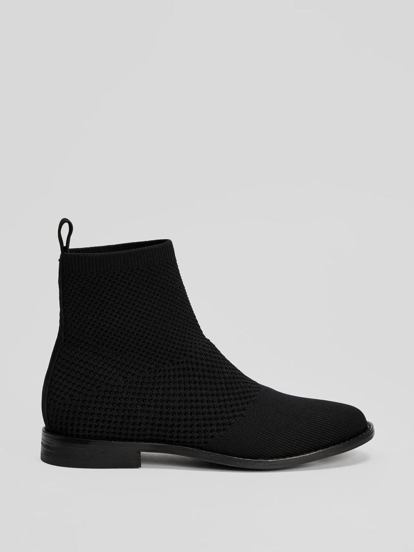 Eileen Fisher Shoes | Jude Recycled Stretch Knit Bootie Black - Women
