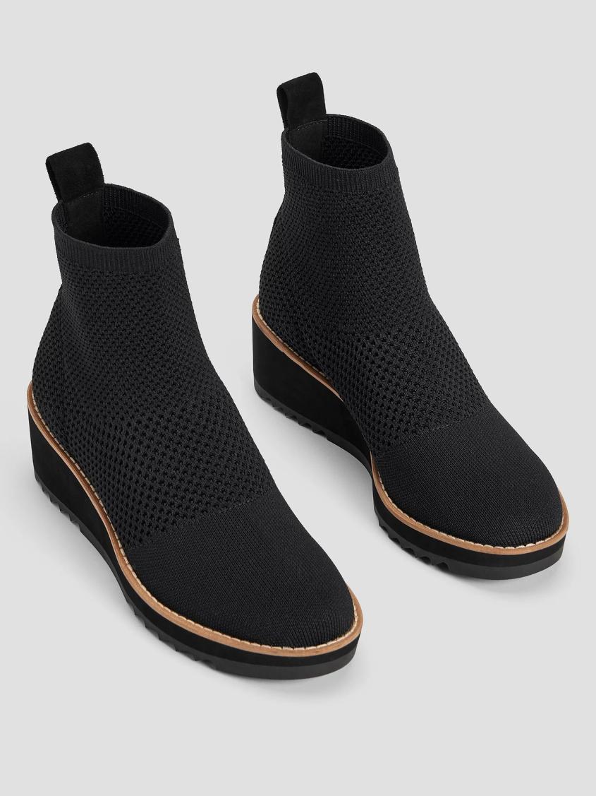 Eileen Fisher Shoes | London Recycled Stretch Knit Bootie Black - Women