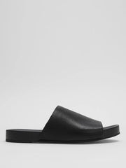 Eileen Fisher Shoes | Mask Tumbled Leather Slide Sandal Black - Women