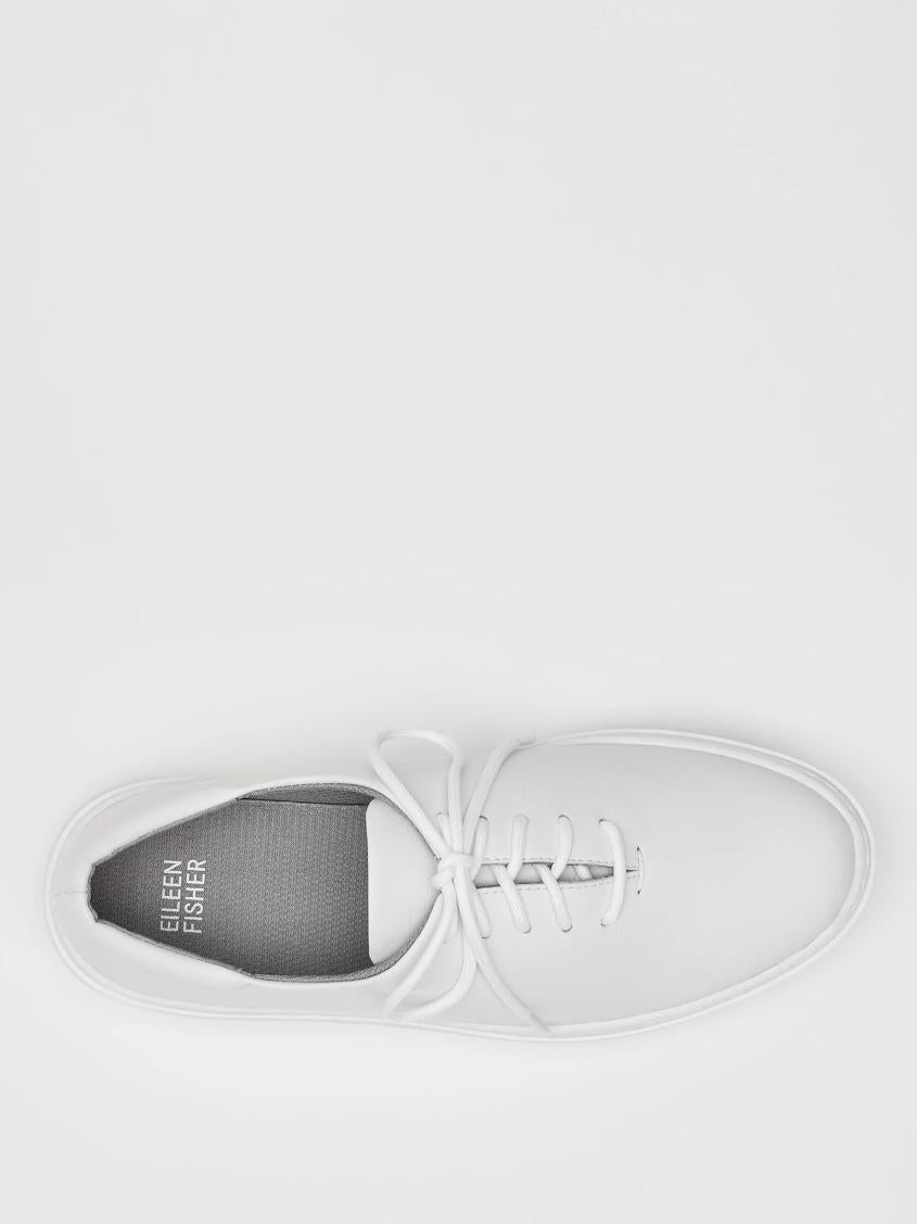 Eileen Fisher Shoes | Penni Leather Wedge Sneaker White - Women