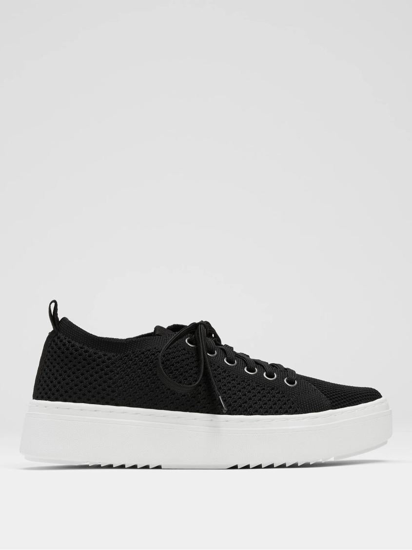 Eileen Fisher Shoes | Peris Recycled Stretch Knit Wedge Sneaker Black - Women