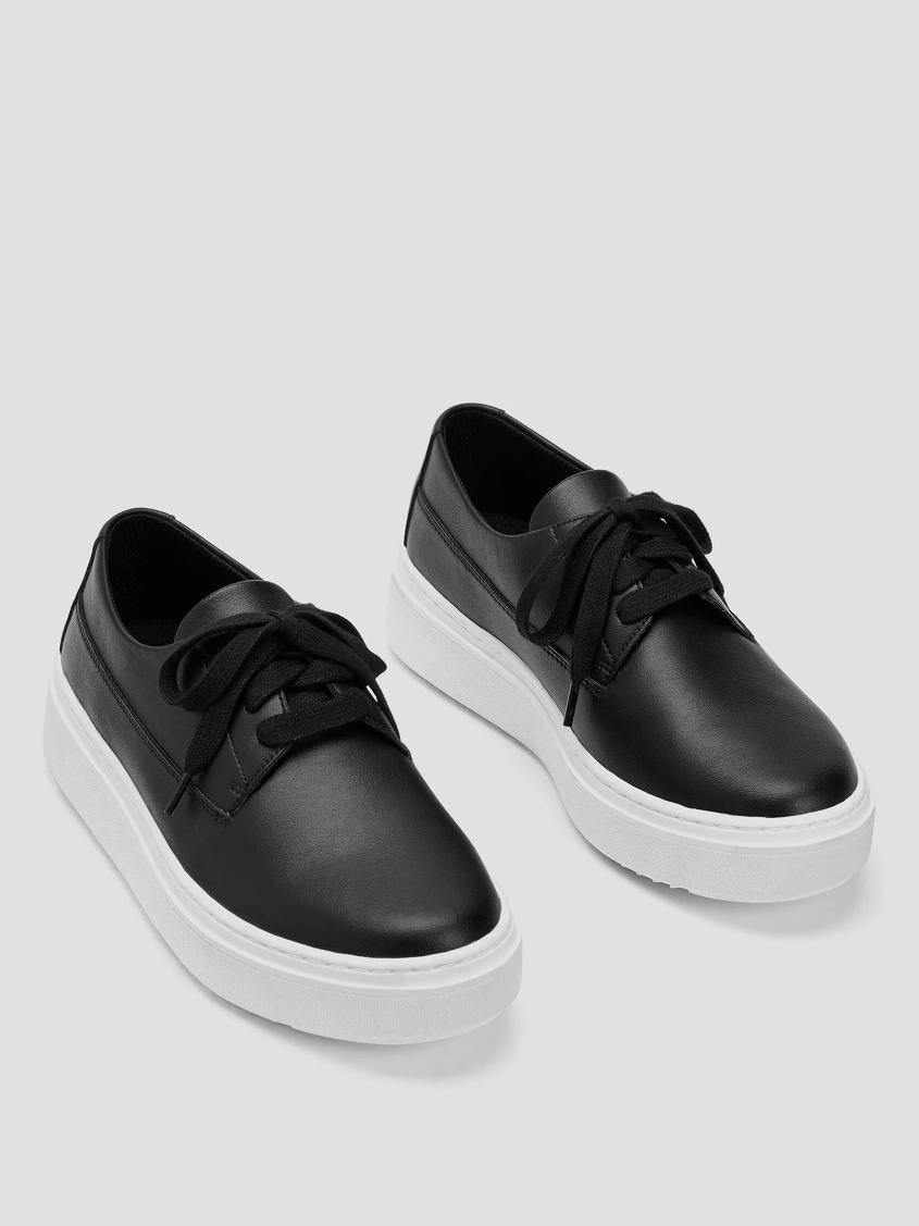 Eileen Fisher Shoes | Prop Leather Sneaker Black - Women