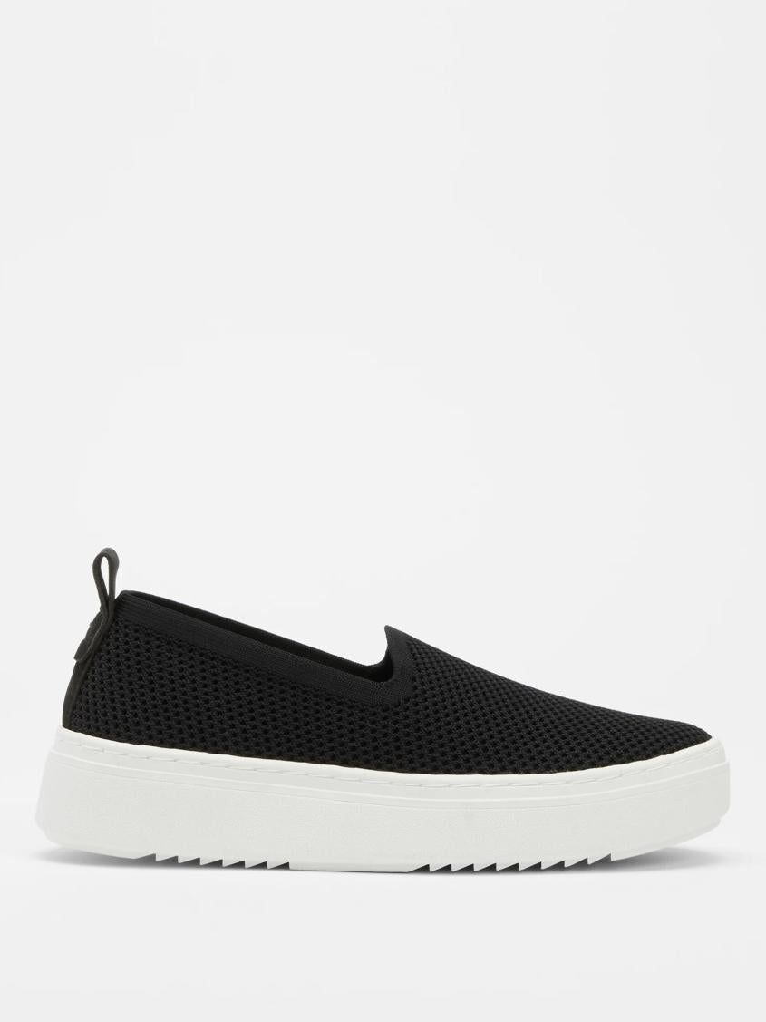 Eileen Fisher Shoes | Prosper Platform Sneaker In Recycled Stretch Knit Black - Women