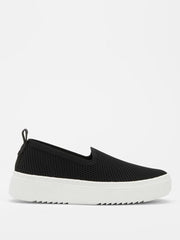 Eileen Fisher Shoes | Prosper Platform Sneaker In Recycled Stretch Knit Black - Women
