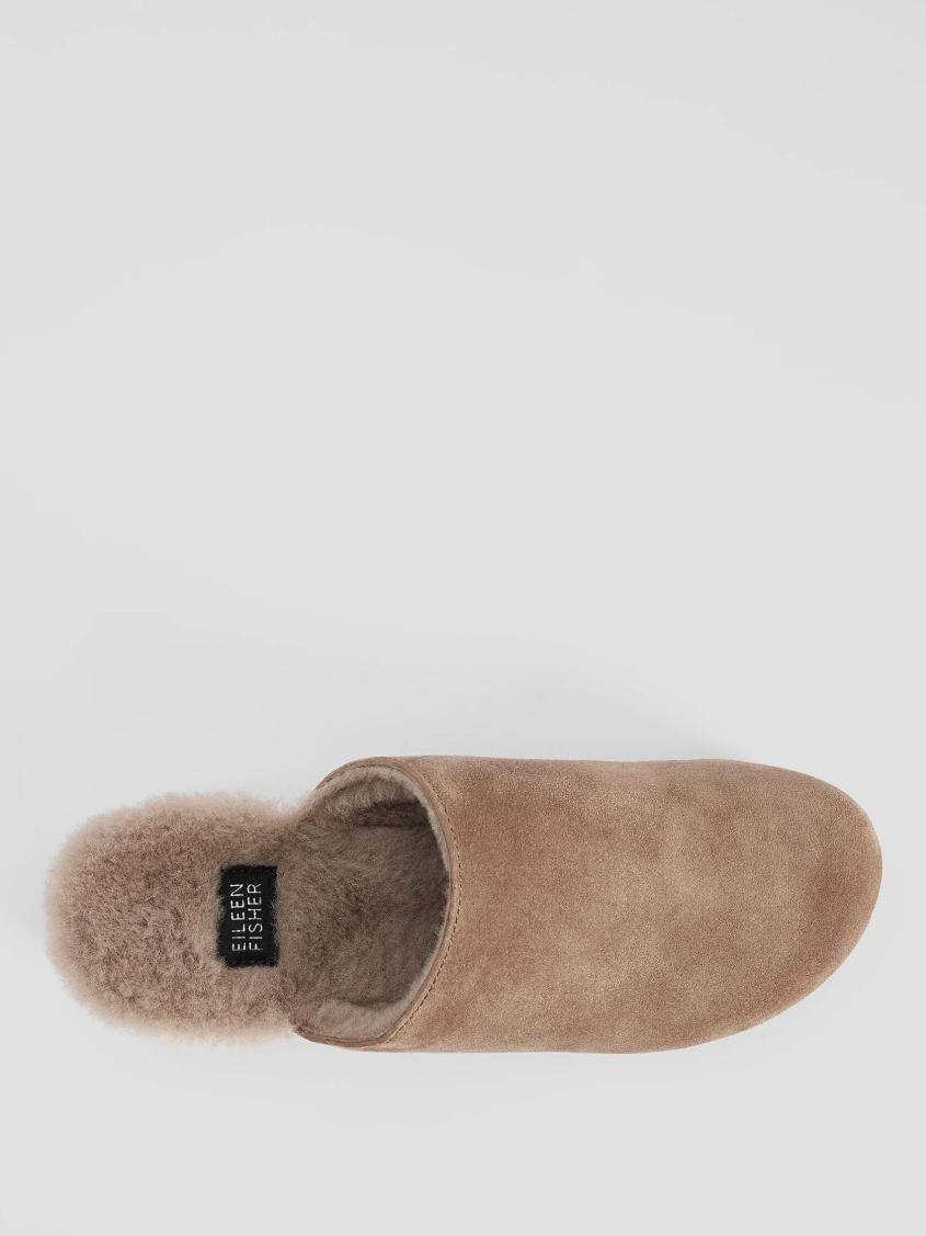 Eileen Fisher Shoes | Shearling Clog In Suede Marble - Women