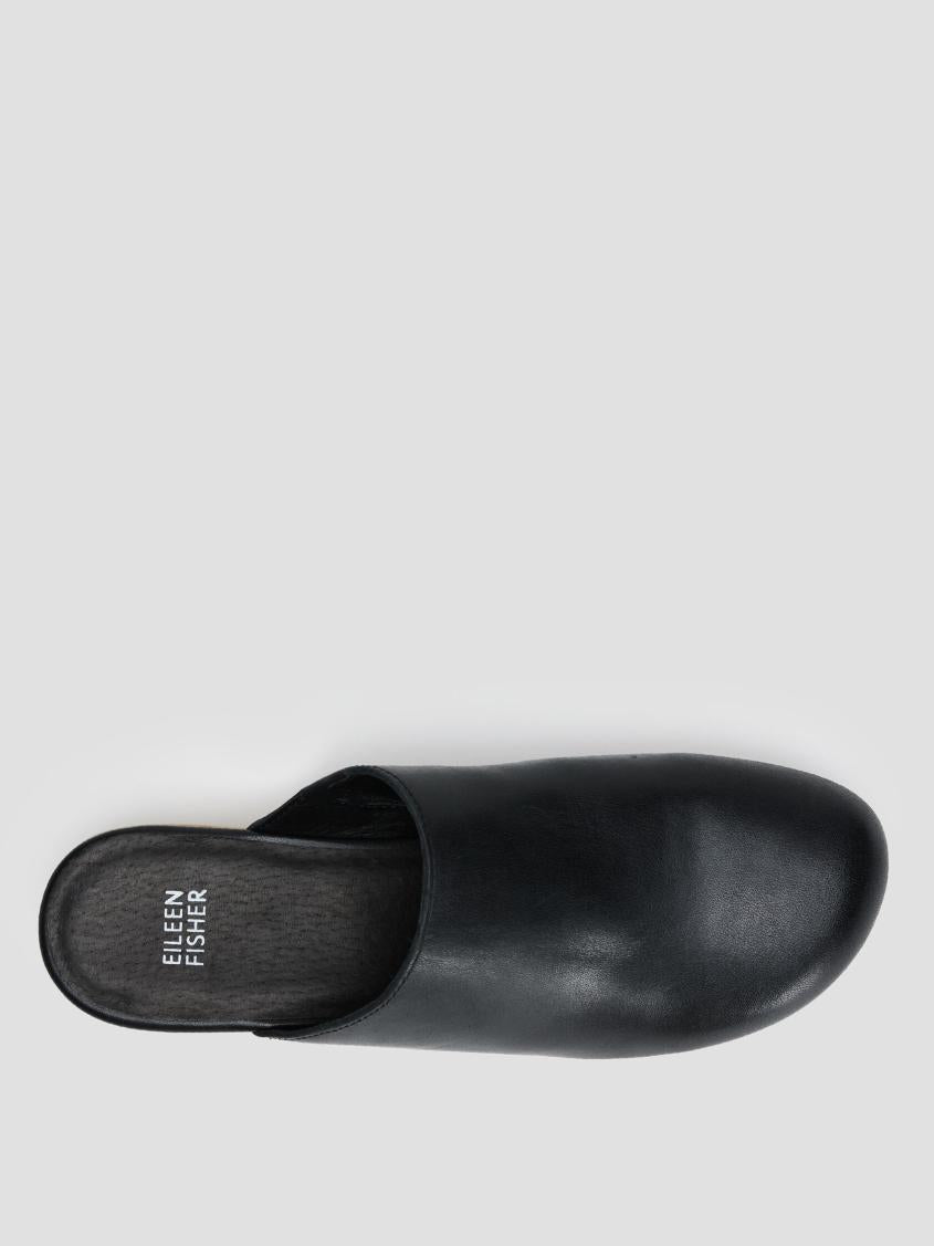 Eileen Fisher Shoes | Smooth Leather Clog Black - Women