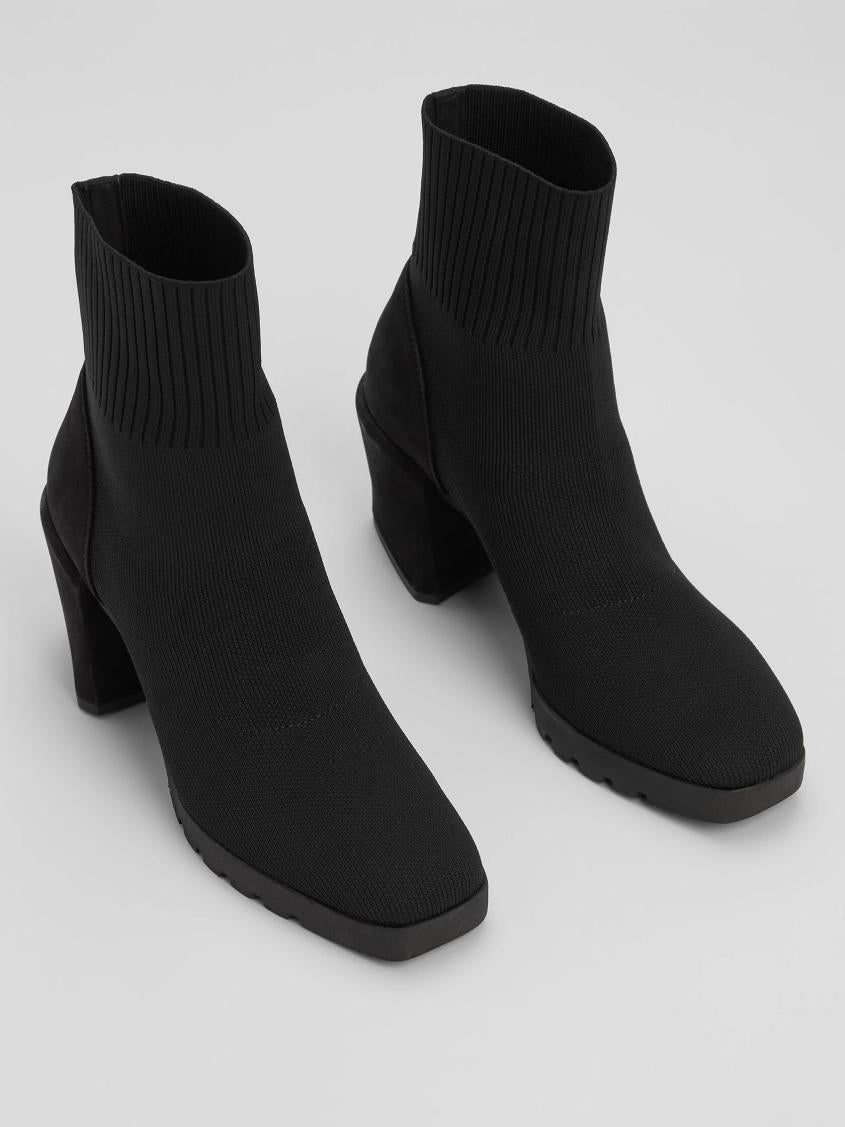 Eileen Fisher Shoes | Spell Recycled Stretch Knit Bootie Black - Women