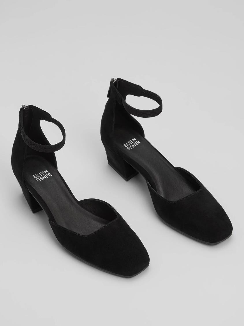 Eileen Fisher Shoes | Veery Suede Pump Black - Women