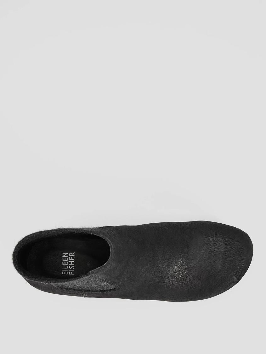Eileen Fisher Shoes | Words Oiled Nubuck Clog Bootie Black - Women