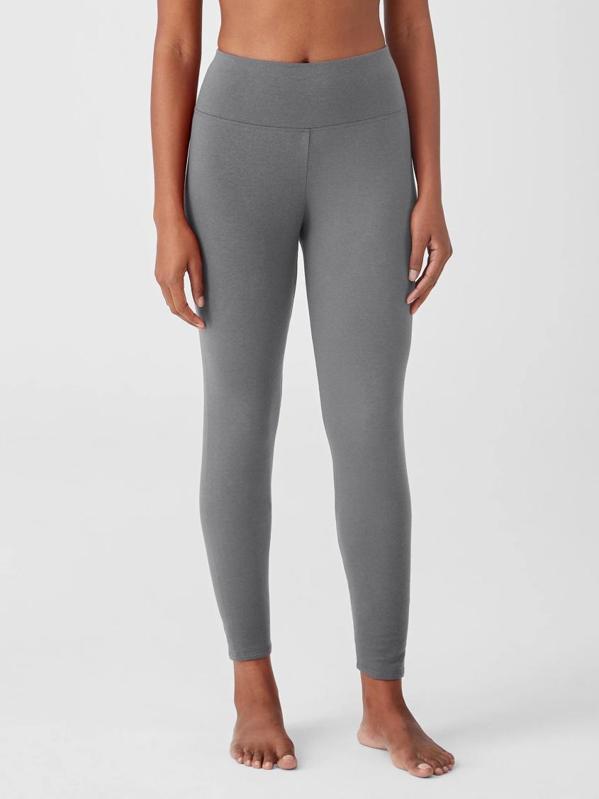 Eileen Fisher Sleepwear | Cozy Brushed Terry Hug High-Waisted Sleep Leggings Ash - Women