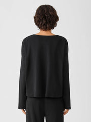 Eileen Fisher Sleepwear | Cozy Organic Cotton Interlock Box-Top Black - Women