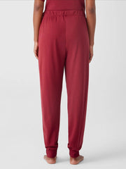 Eileen Fisher Sleepwear | Cozy Organic Cotton Interlock Jogger Pant Cranberry - Women