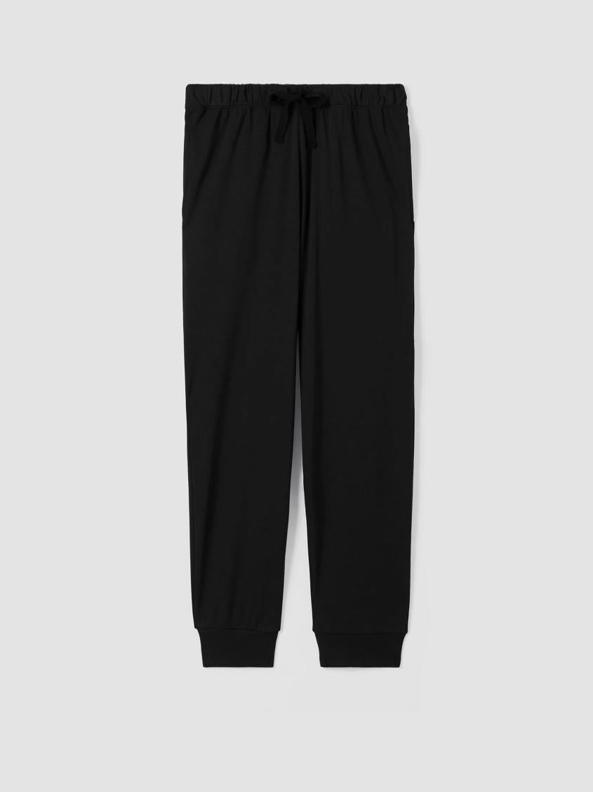 Eileen Fisher Sleepwear | Organic Cotton Interlock Jogger Sleep Pant Black - Women