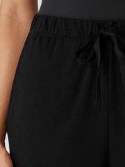 Eileen Fisher Sleepwear | Organic Cotton Interlock Jogger Sleep Pant Black - Women