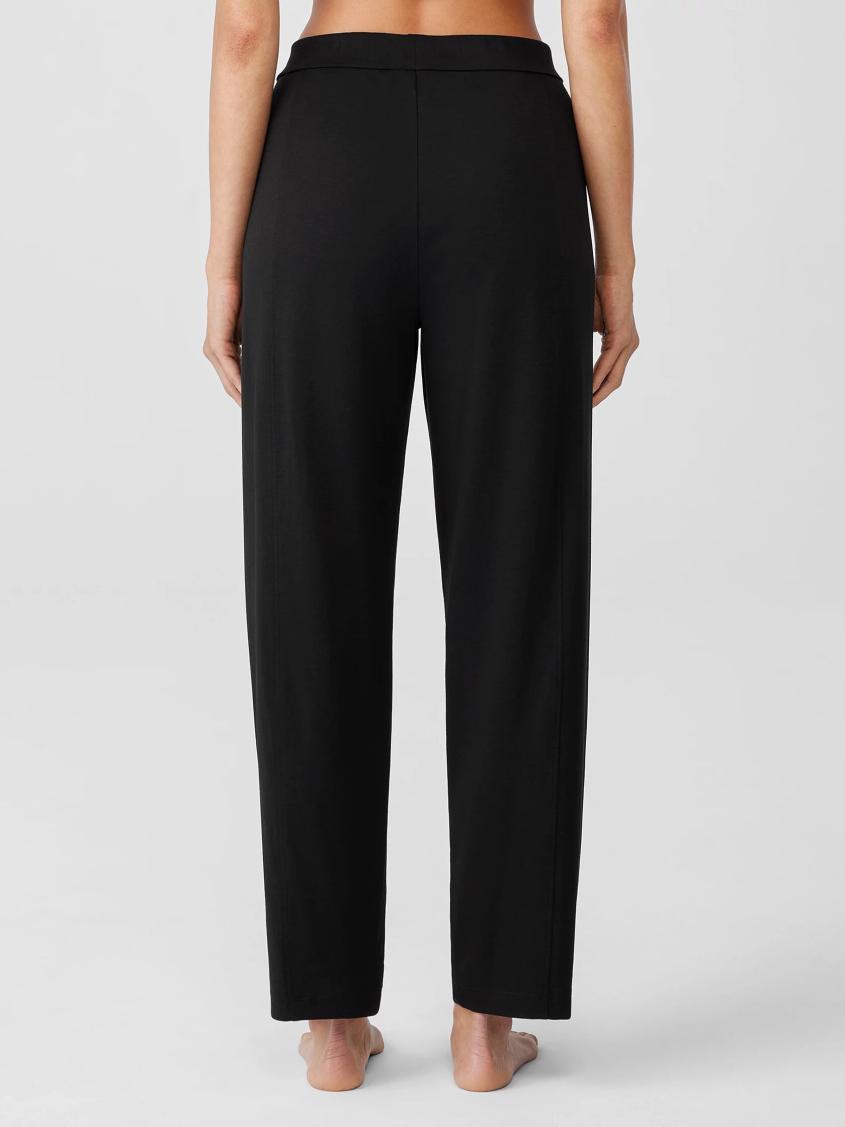 Eileen Fisher Sleepwear | Organic Cotton Interlock Lantern Sleep Pant Black - Women