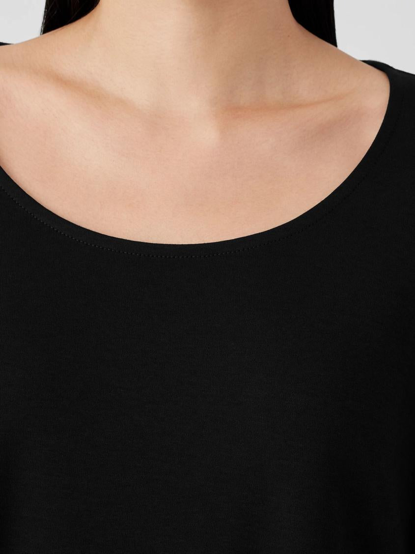 Eileen Fisher Sleepwear | Organic Cotton Interlock Long Sleep Top Black - Women