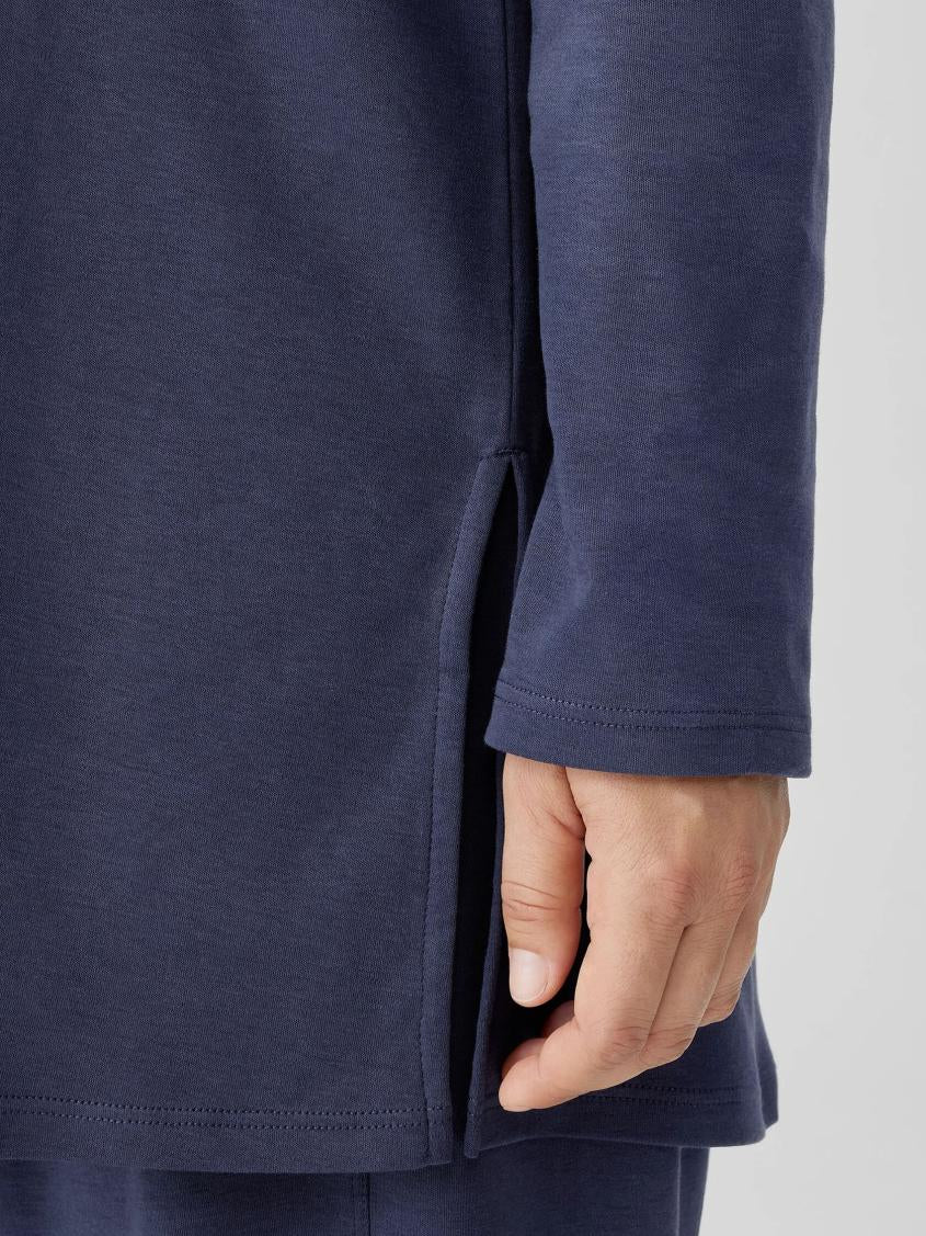 Eileen Fisher Sleepwear | Organic Cotton Interlock Long Sleep Top Indigo - Women