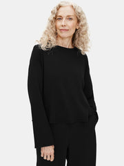 Eileen Fisher Sleepwear | Organic Cotton Interlock Sleep Box-Top Black - Women