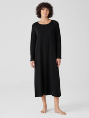 Eileen Fisher Sleepwear | Organic Cotton Interlock Sleep Dress Black - Women