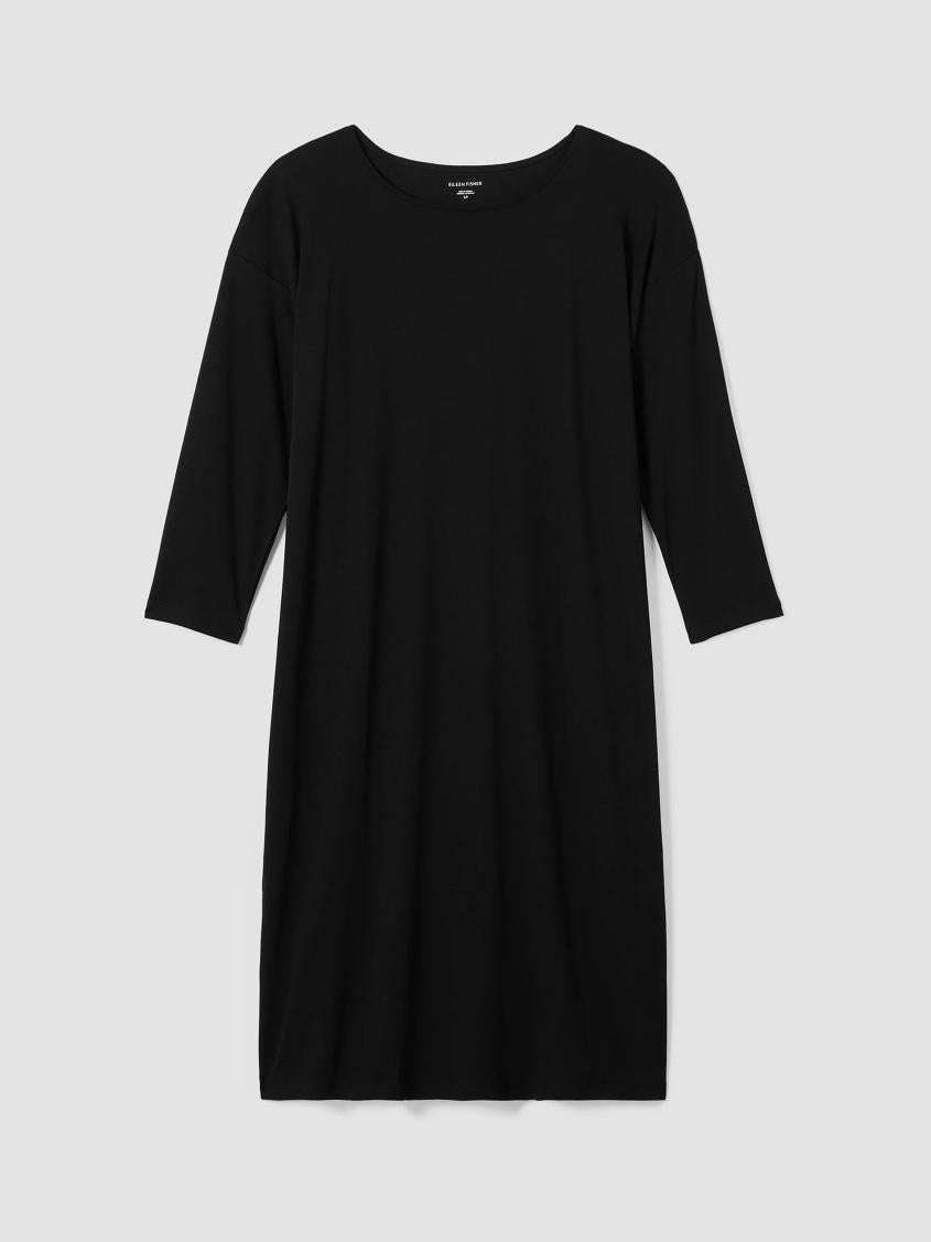 Eileen Fisher Sleepwear | Organic Cotton Interlock Sleep Dress Black - Women