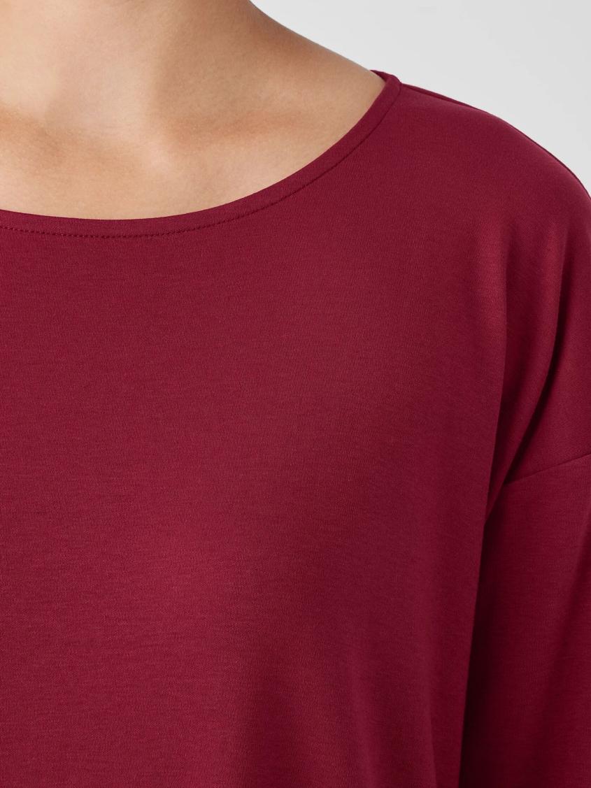 Eileen Fisher Sleepwear | Organic Cotton Interlock Sleep Dress Cranberry - Women